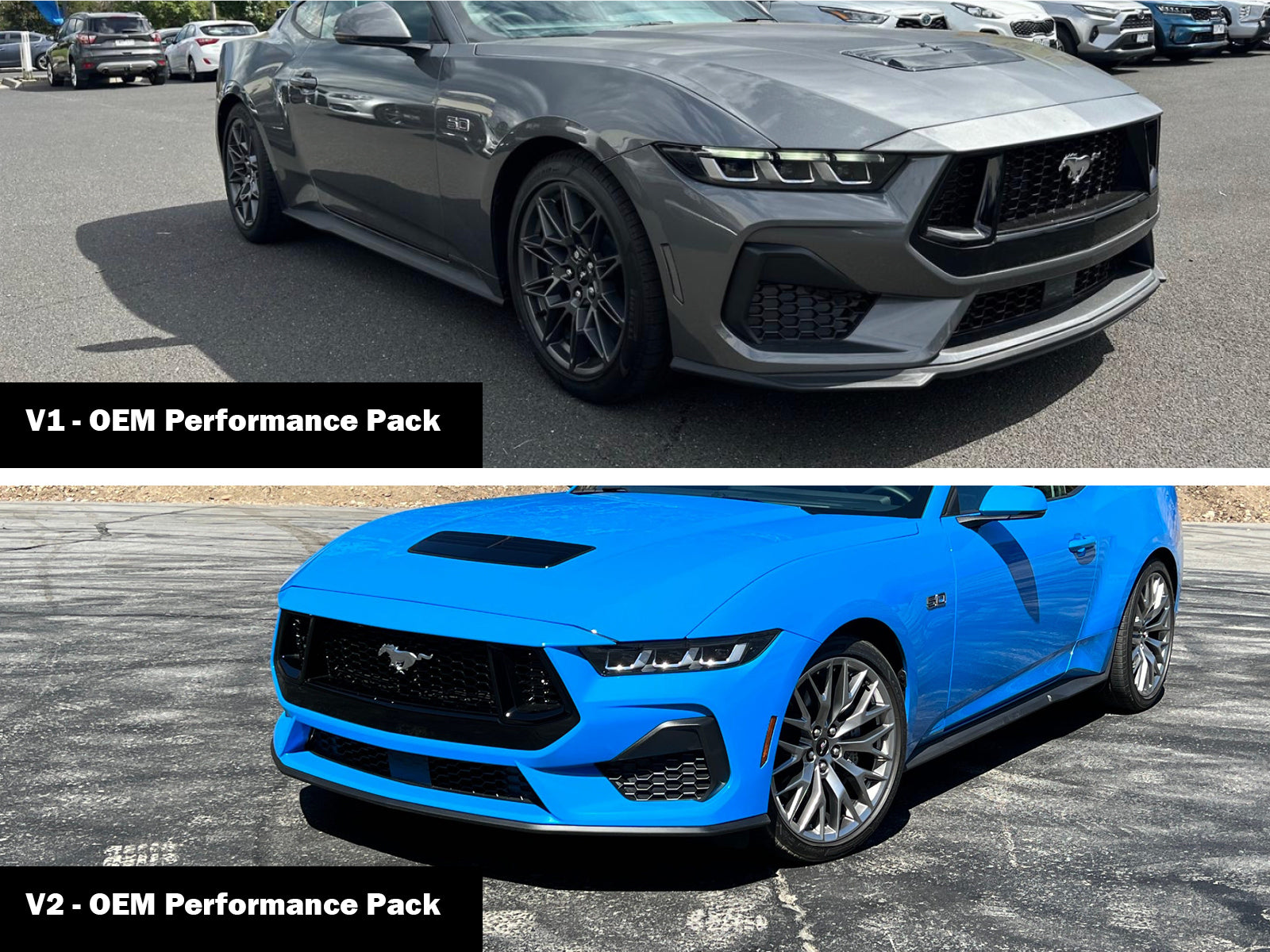 Ford Mustang S650 2024+ Complete Splitter Lip Kit