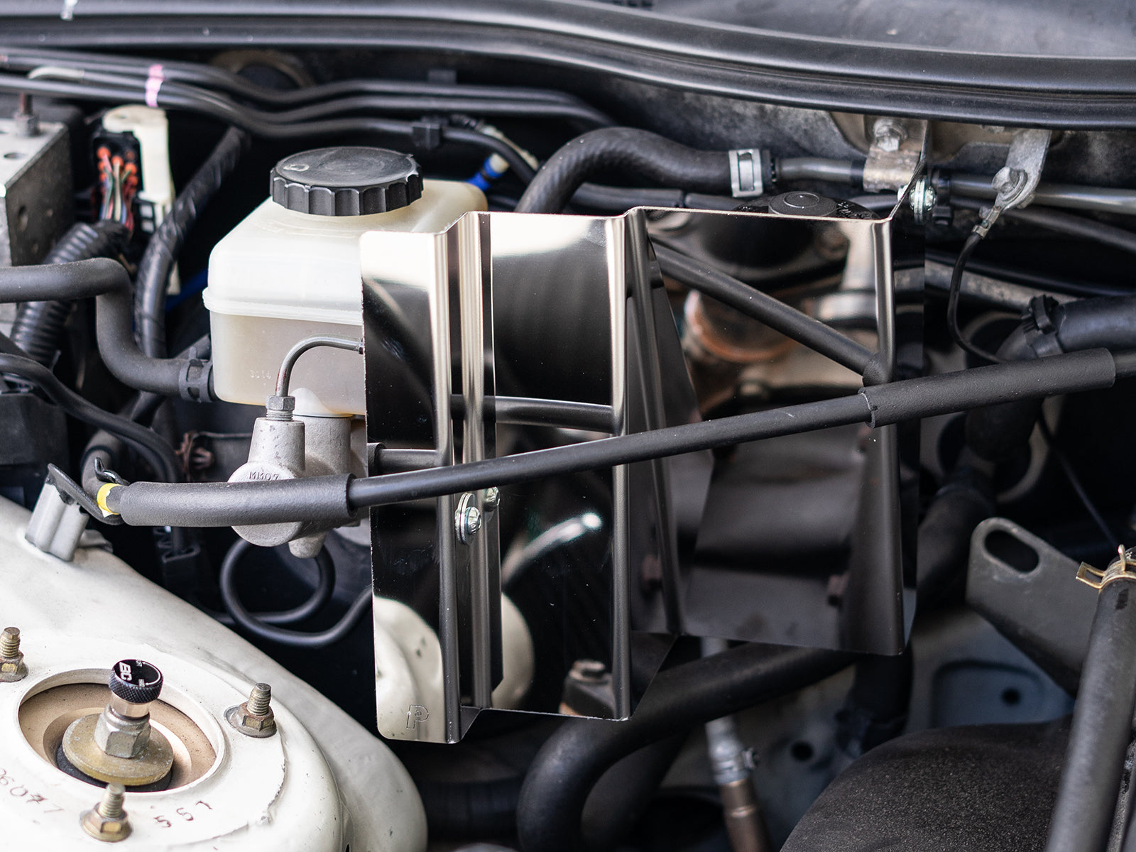 Toyota JZX110 Mark II Clutch Master Heat Shield