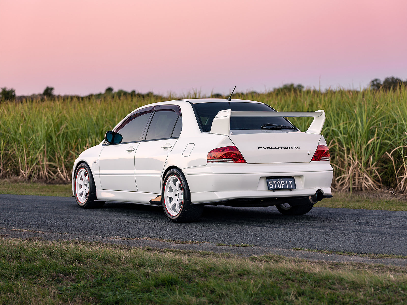 The complete Mitsubishi Evo 7 Splitter Lip Kit is a perfect addition to any Evo 7. Stylish and unique in design.