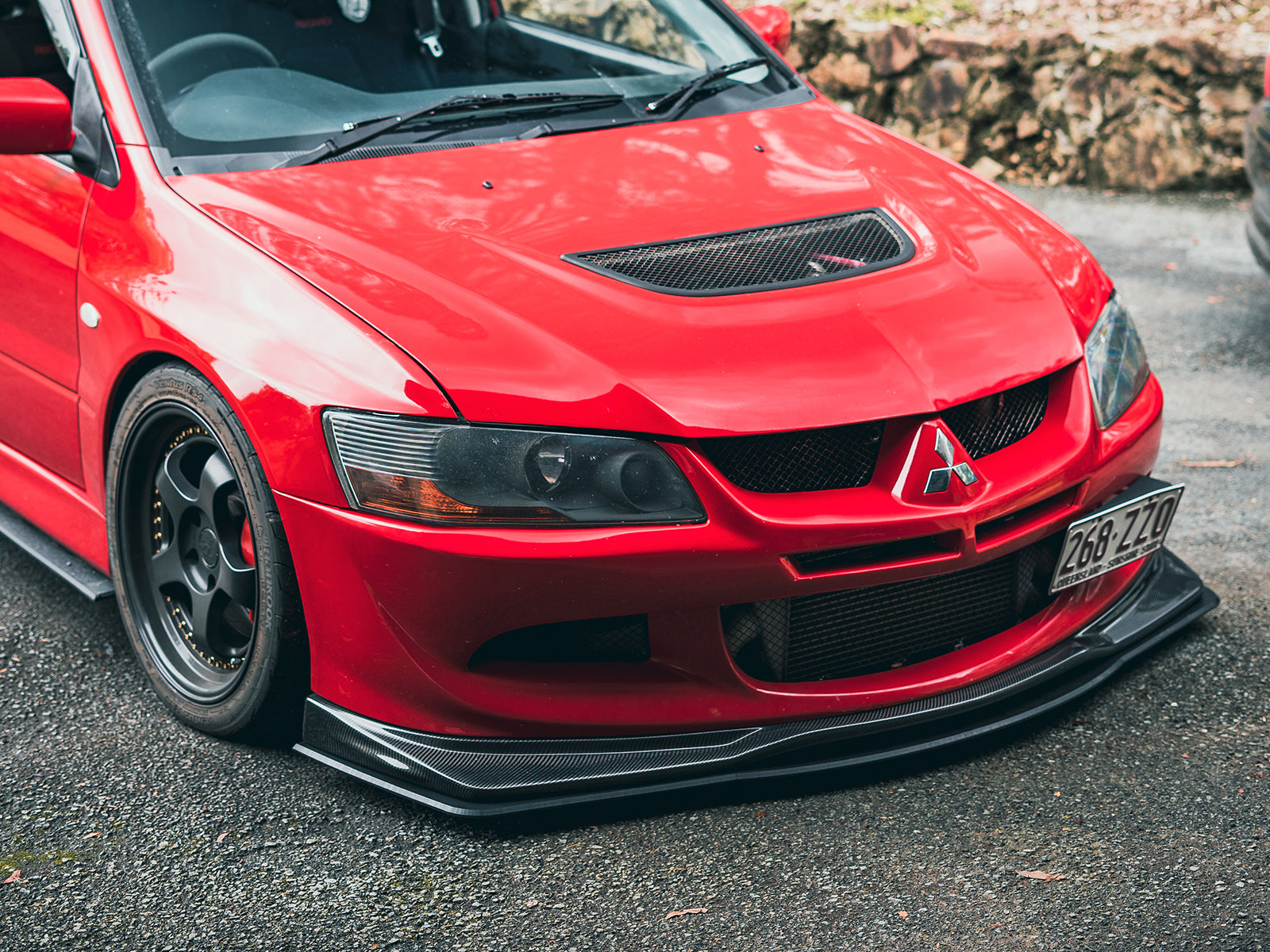 Mitsubishi Evo 8 VS Front Splitter Lip Project Aero mitsubishi-evo-8-vs-front-splitter-lip-project-aero