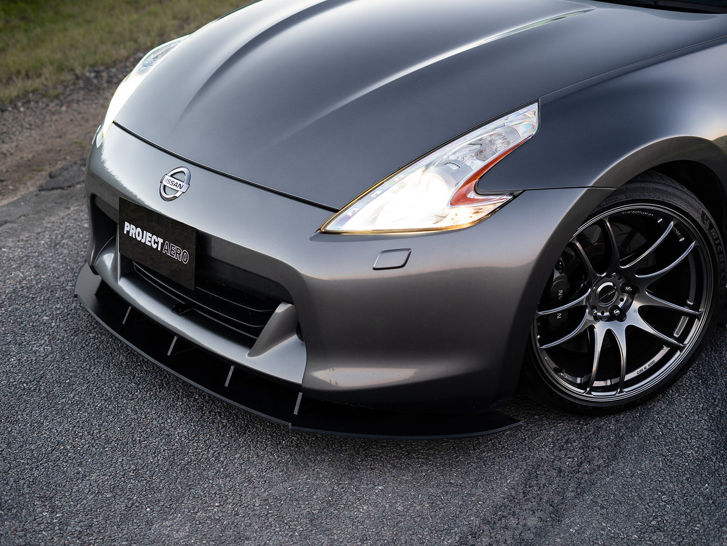 Project Aero Nissan 370z front splitter lip brings the 370z alive with its already menacing looks, a Project Aero 370z front splitter lip is a homage to the 370z line up