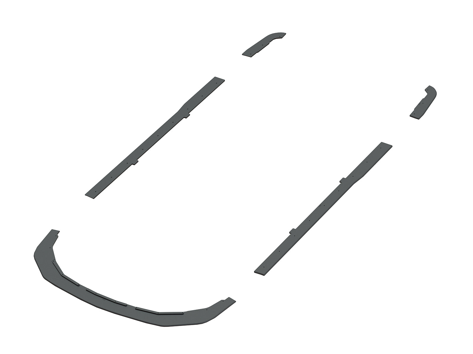 Ford Mustang S650 2024+ Complete Splitter Lip Kit