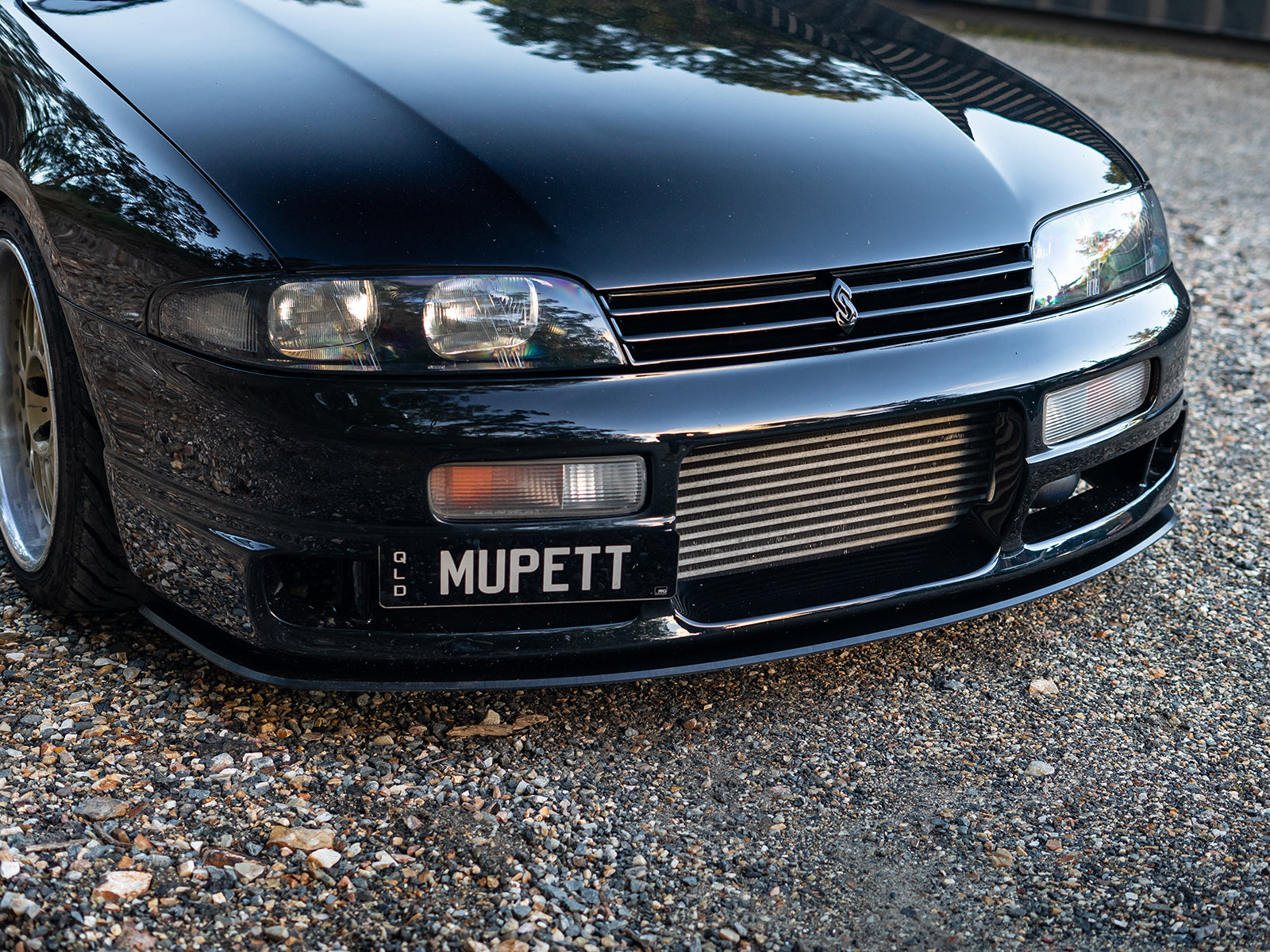 R33 Skyline M-Spec bumper upgraded with custom front lip by Project Aero
