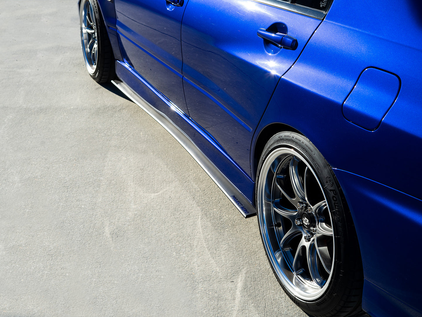 Project Aero Mitsubishi Evo 7, 8 and 9 side skirt extensions are a popular addition to any Evo creating a more subtle and look