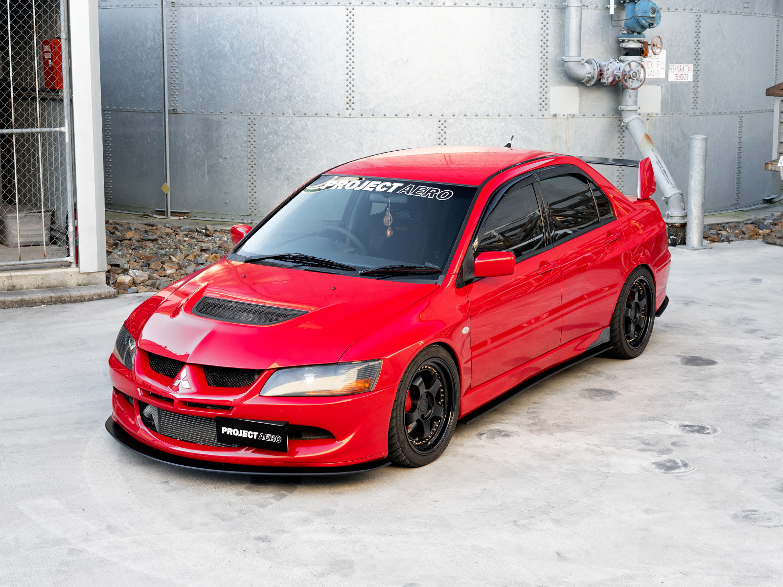 The complete Mitsubishi Evo 8 Splitter Lip Kit is a perfect addition to any Evo 8. Stylish and unique in design.