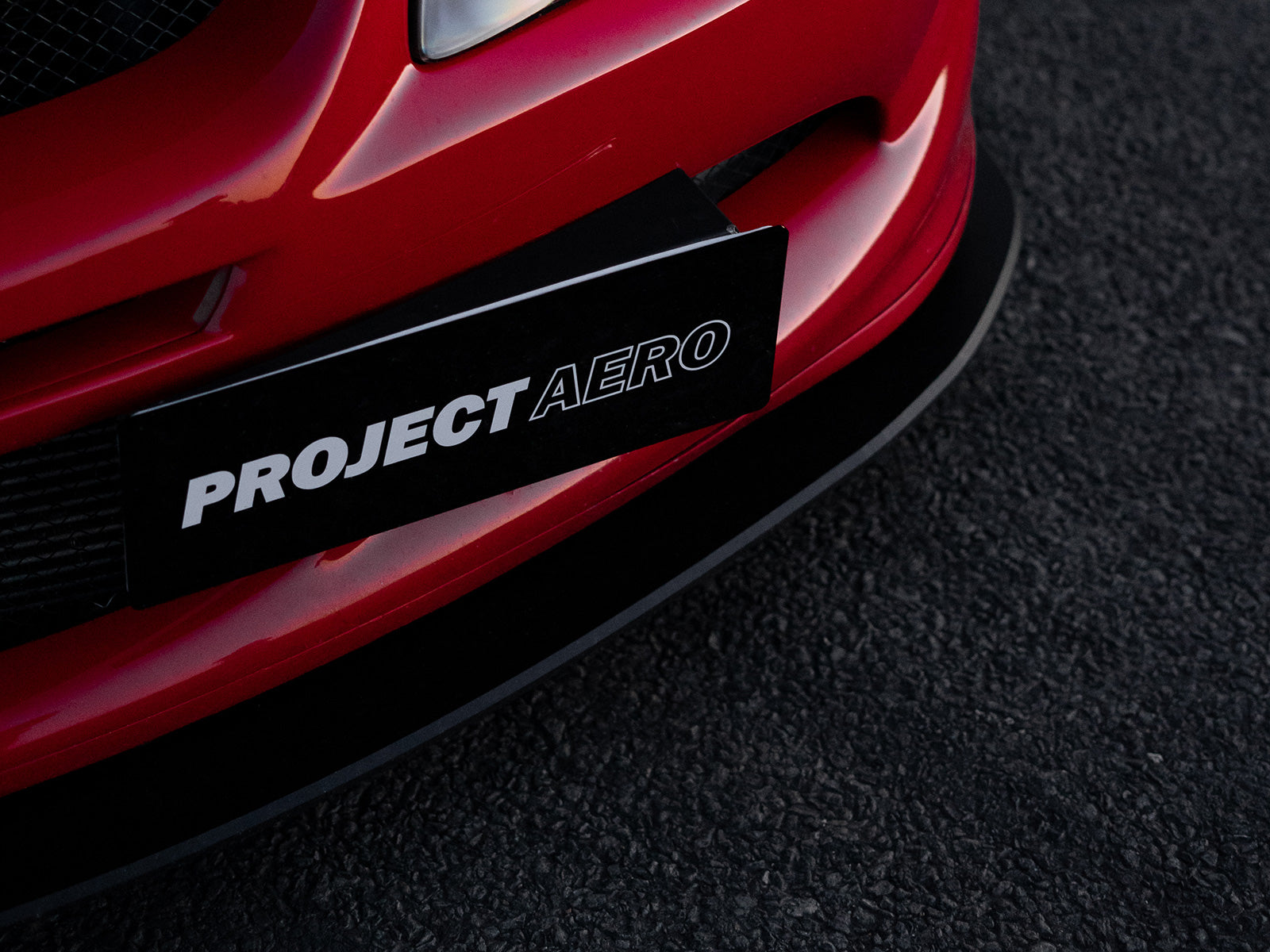 Project Aero Mitsubishi Evo 8 Front Splitter Lip, subtle in design complimenting the OEM original bumper.