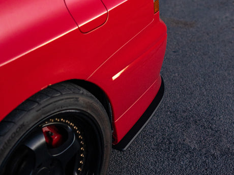 The Project Aero Mitsubishi Evo 8 rear spats/pods are a great addition to the OEM rear bumper bar