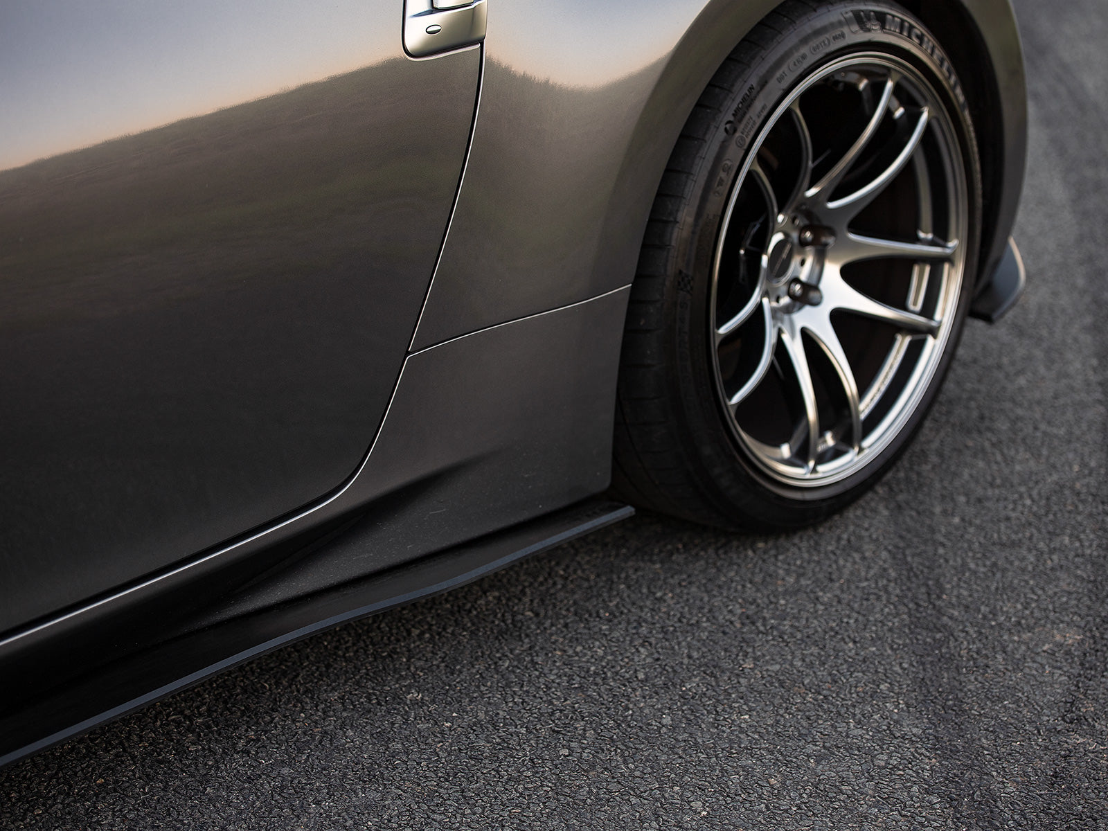 Nissan 370z side skirt extensions are a finishing piece for any 370z